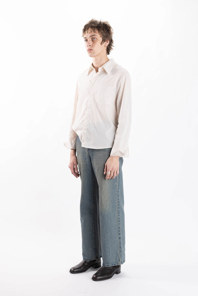 Oatmeal Stripe Pocket Shirt