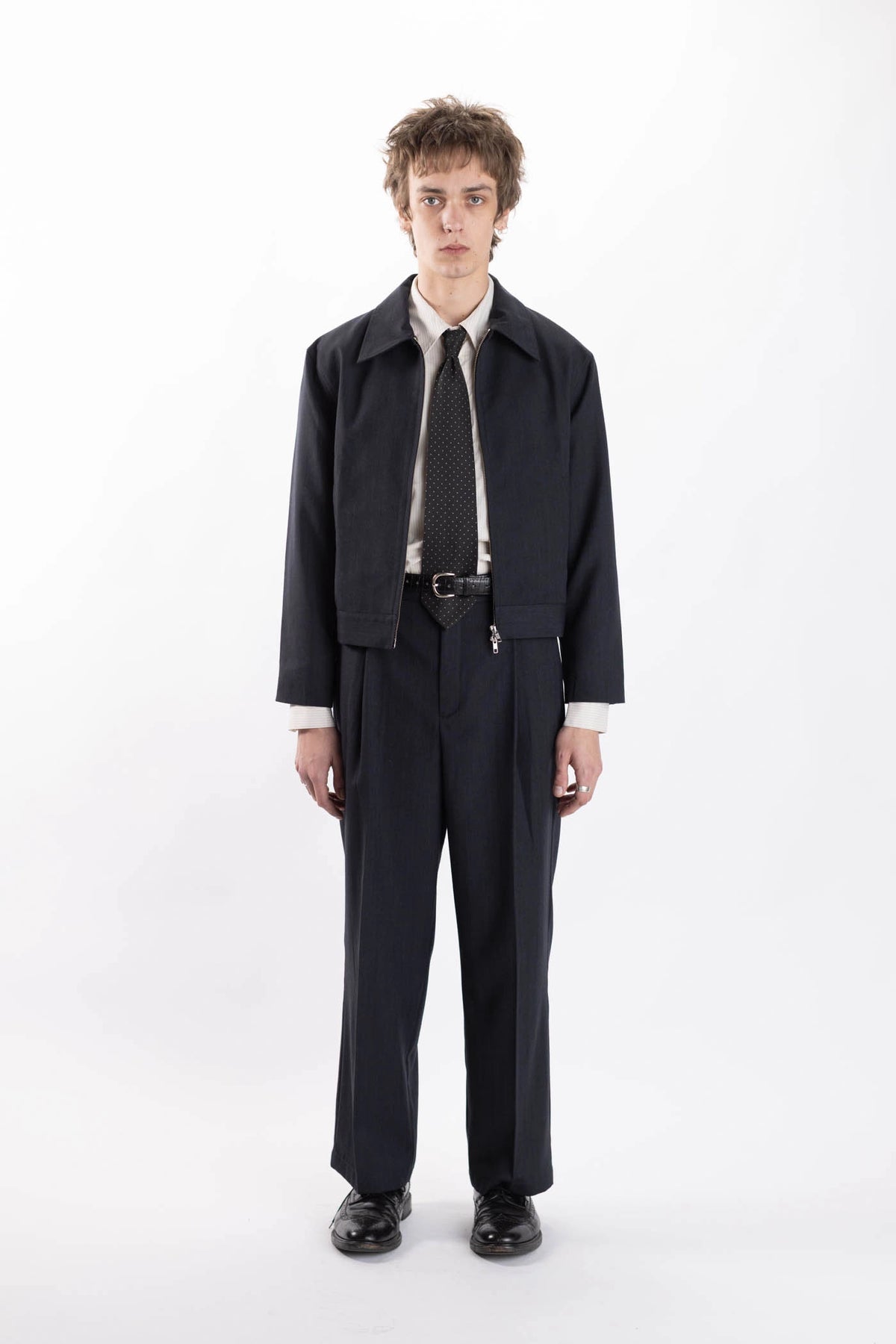 Merino Pleated Pants