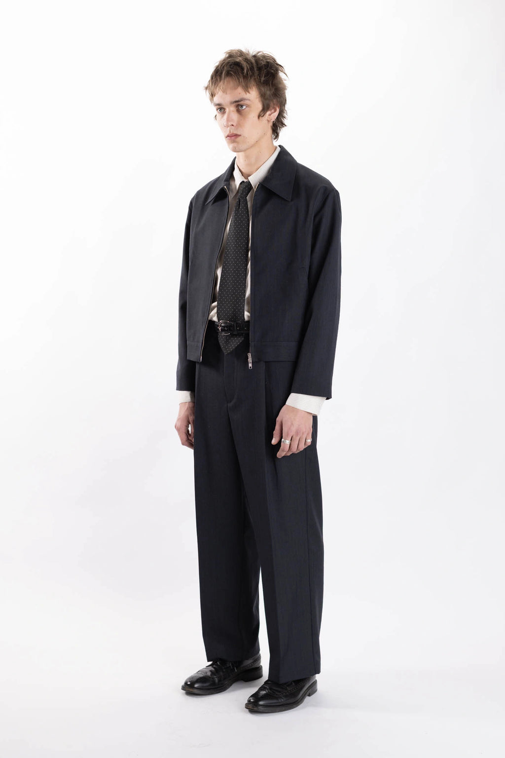 Merino Pleated Pants