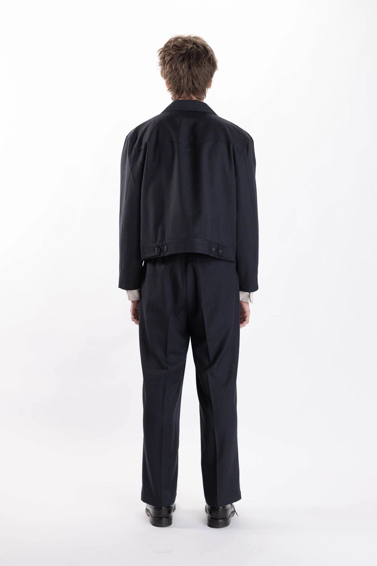 Merino Pleated Pants