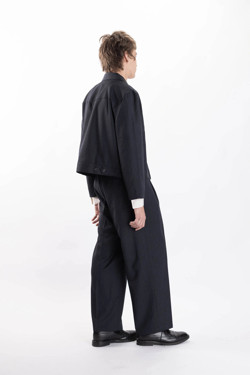 Merino Pleated Pants