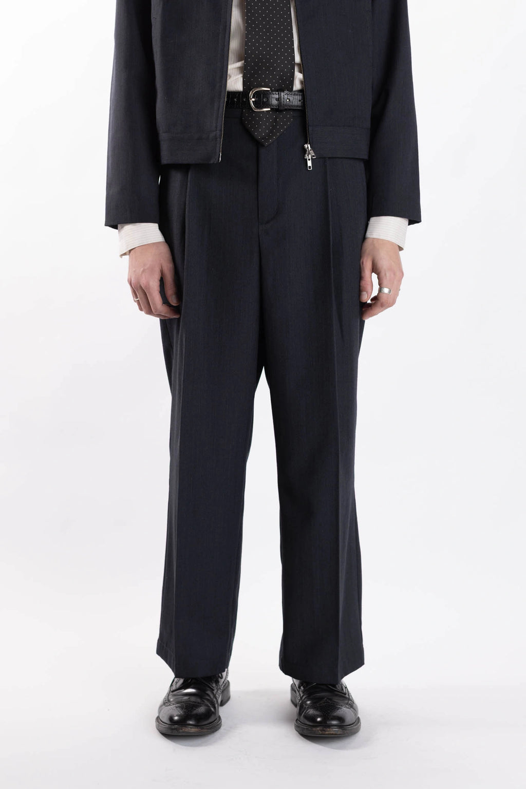 Merino Pleated Pants