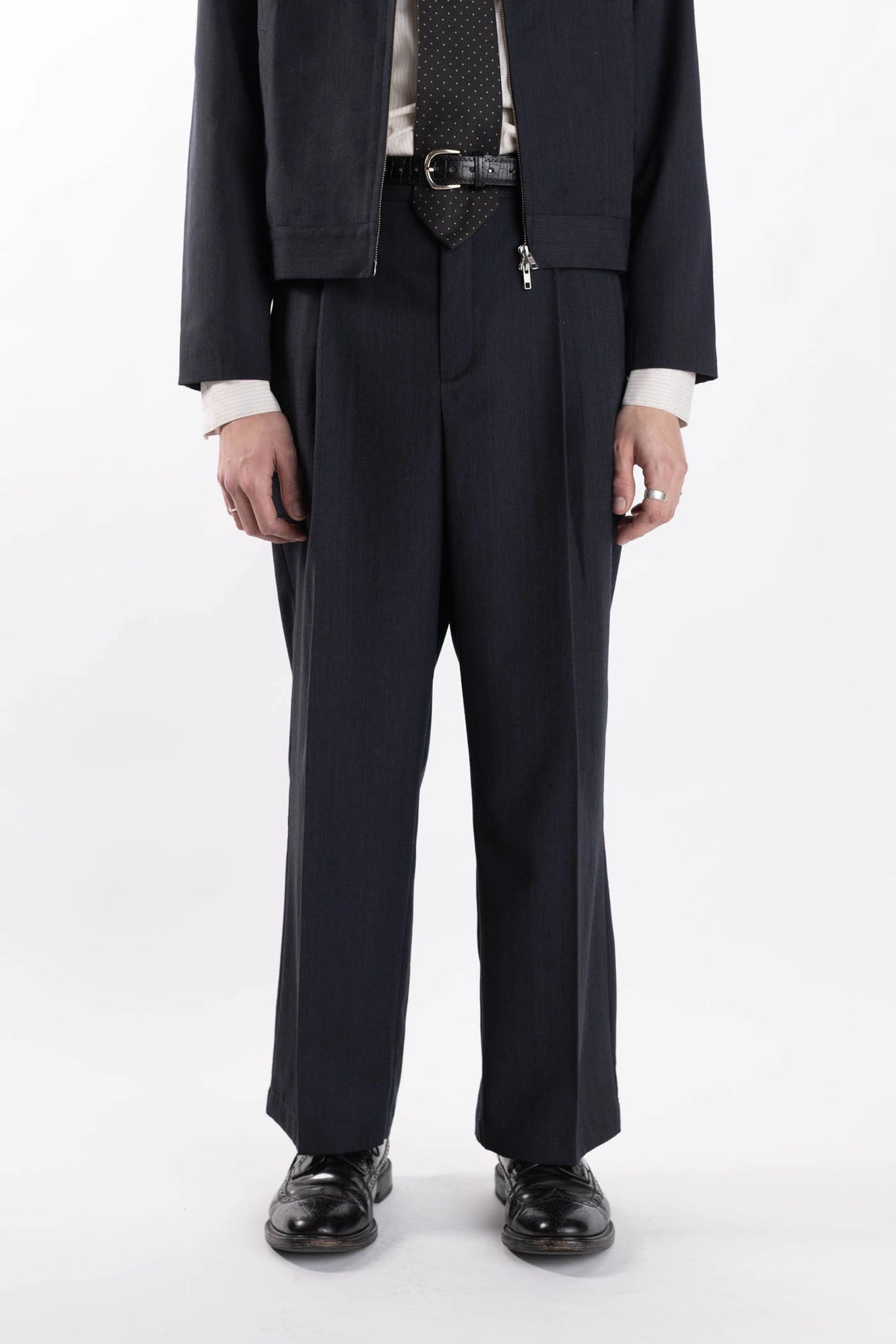 Merino Pleated Pants