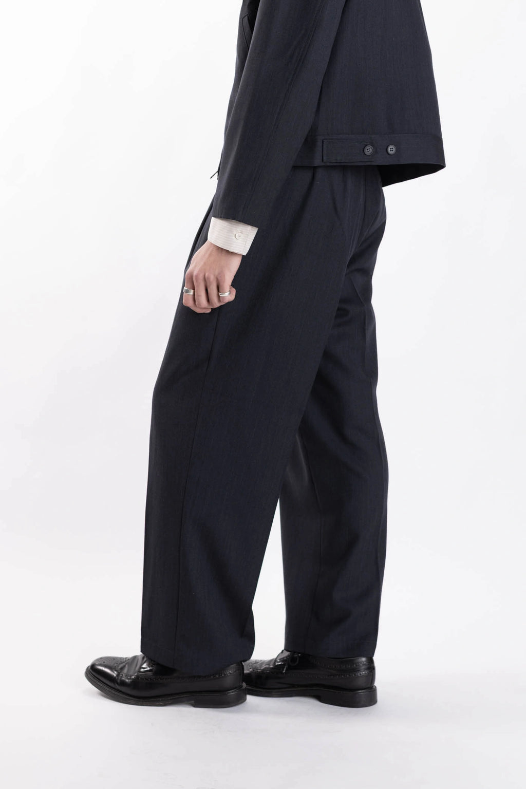 Merino Pleated Pants