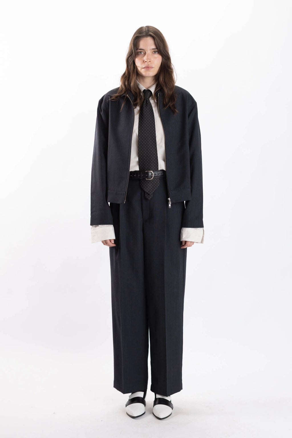 Merino Pleated Pants