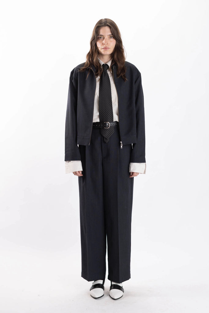 Merino Pleated Pants