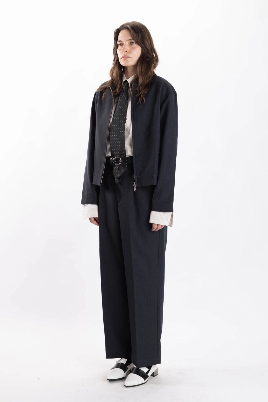 Merino Pleated Pants
