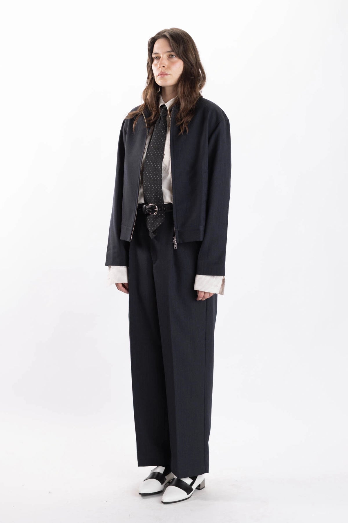 Merino Pleated Pants