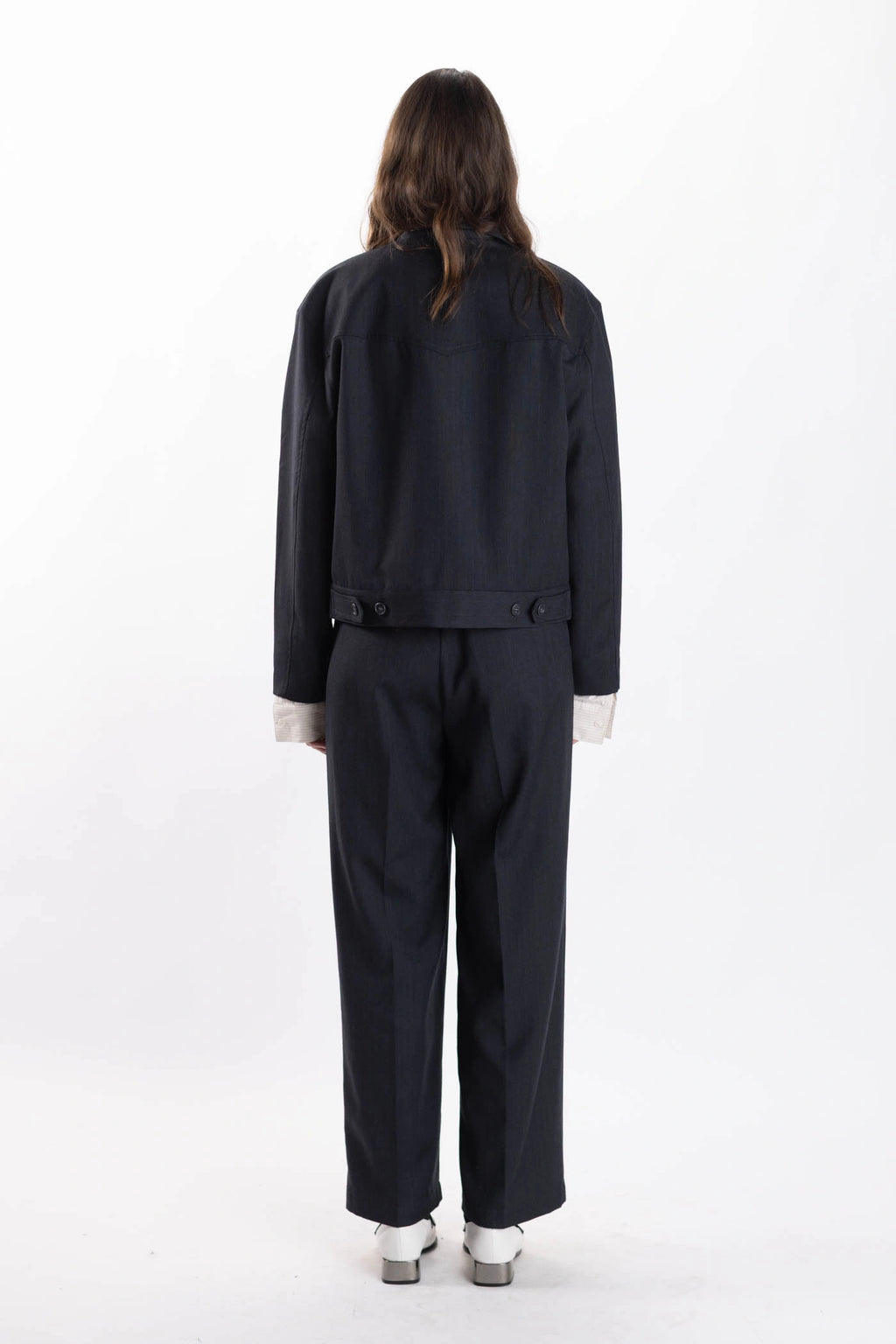 Merino Pleated Pants