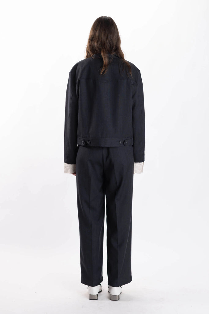 Merino Pleated Pants