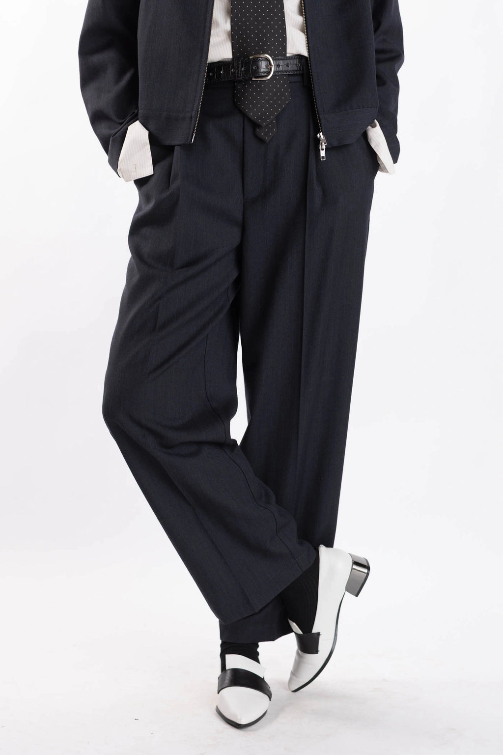 Merino Pleated Pants