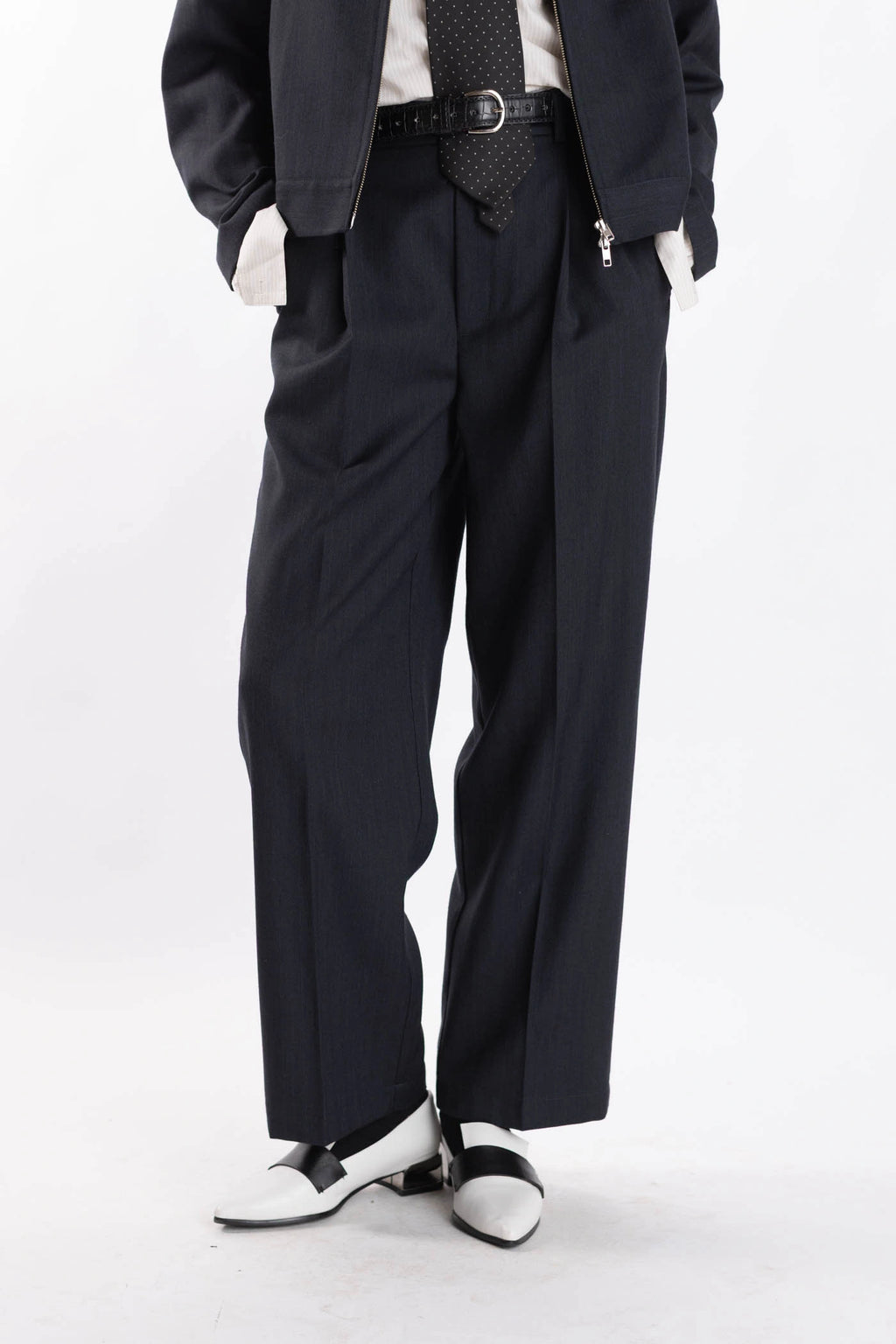 Merino Pleated Pants