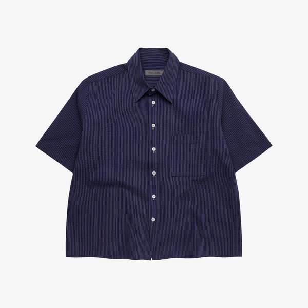 Short Sleeve Seersucker Shirt