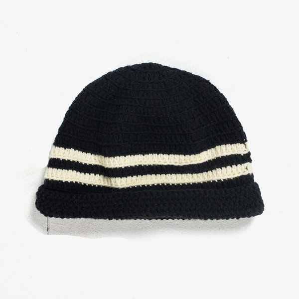 Striped Crochet Beanie