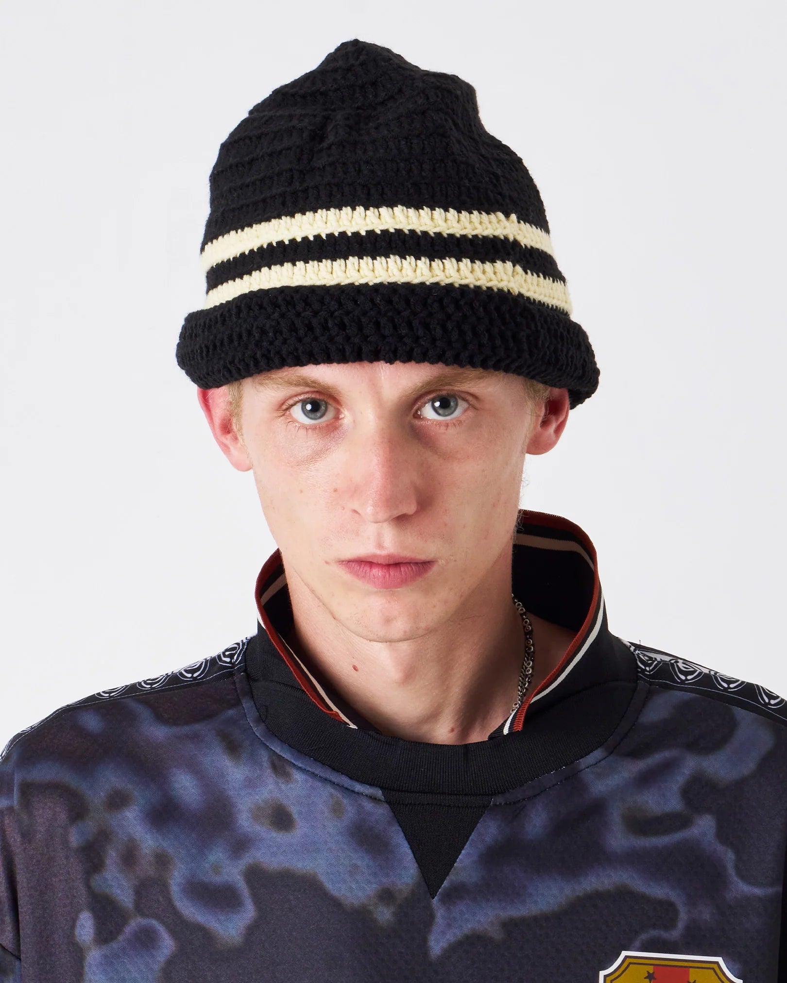 Striped Crochet Beanie