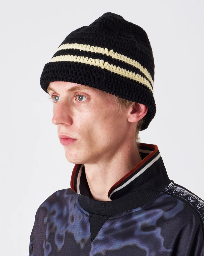 Striped Crochet Beanie