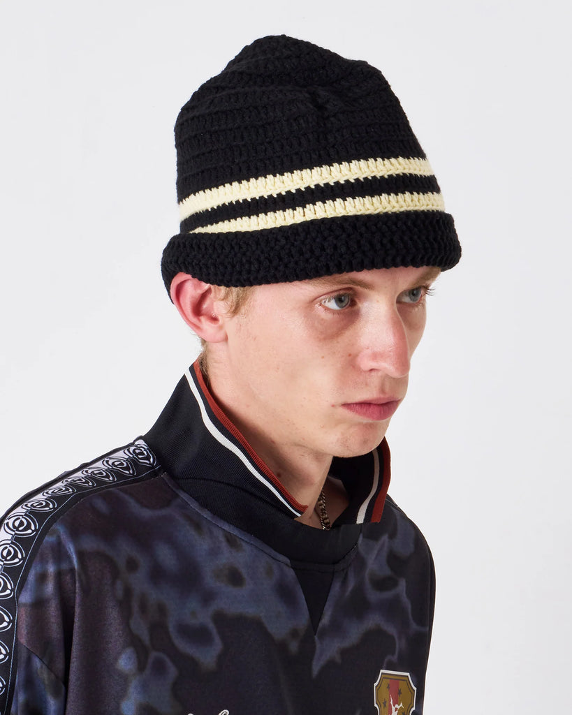 Striped Crochet Beanie