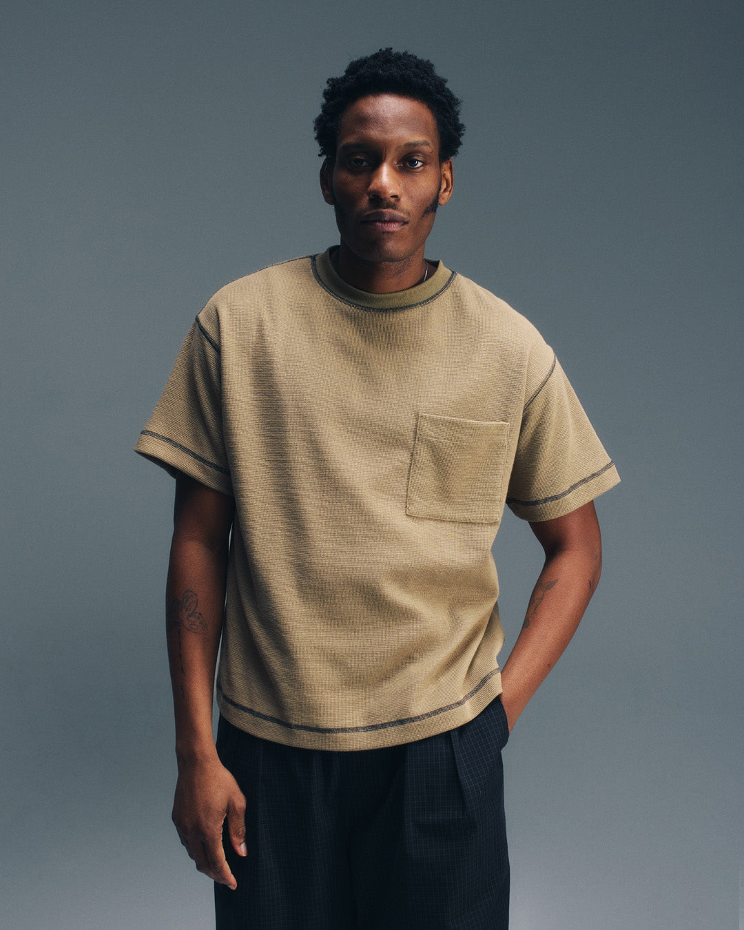 Waffle Pocket Tee