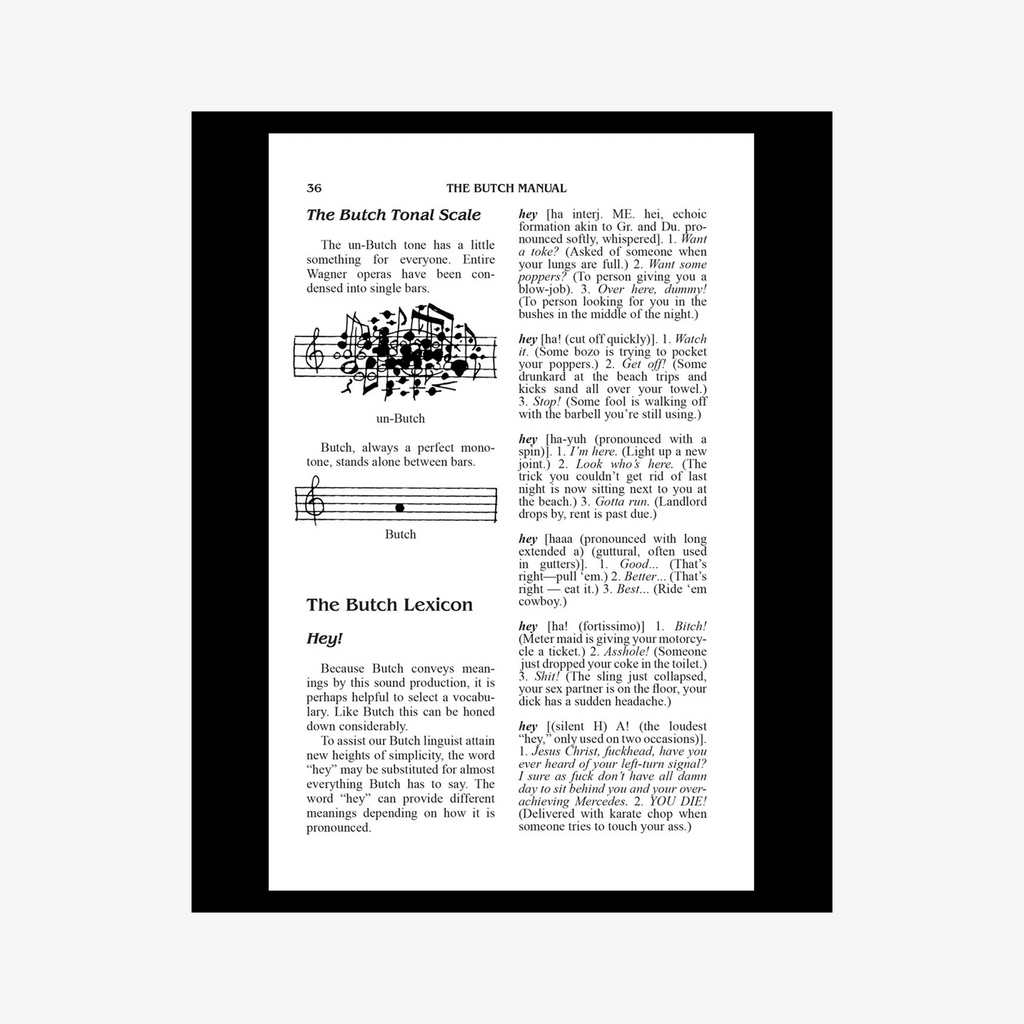 The Butch Manual