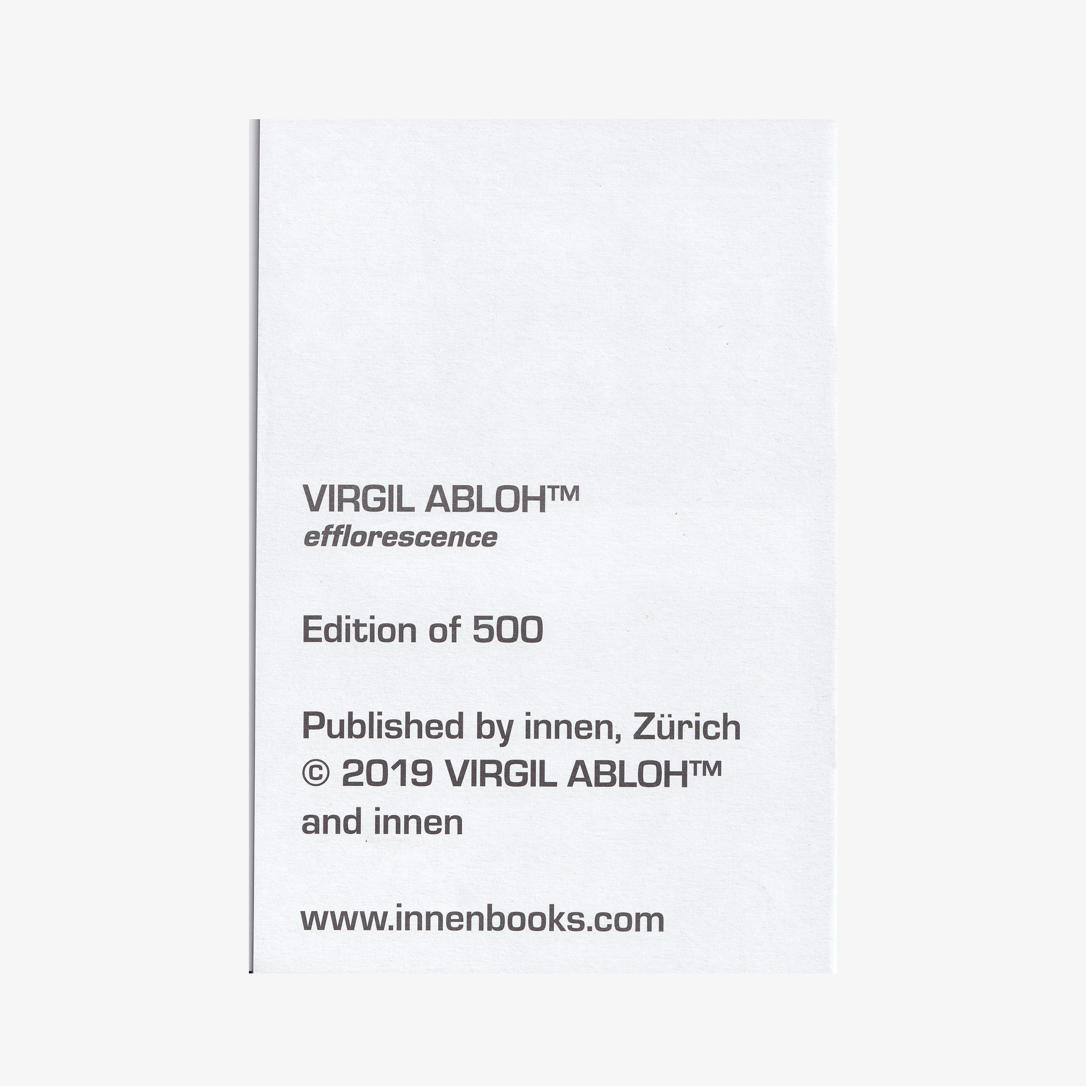 VIRGIL ABLOH™ - efflorescence